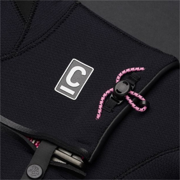 2026 C-Skins Dames Nuwave Rewired 5/4mm Borst Ritssluiting Wetsuit CRW54WC - Black / Black / Rose